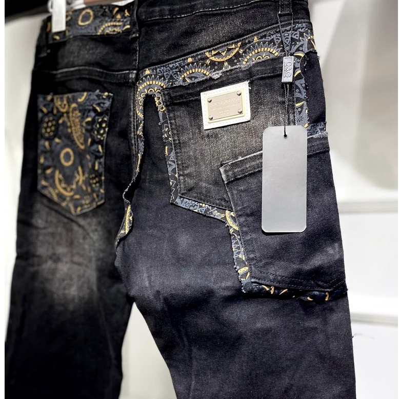Quần Jeans Doncle  Quần Bò Doncle Quần Vá Sau Siêu Cấp Vải Bò Co Dãn 4 Chiều Không Phai Màu