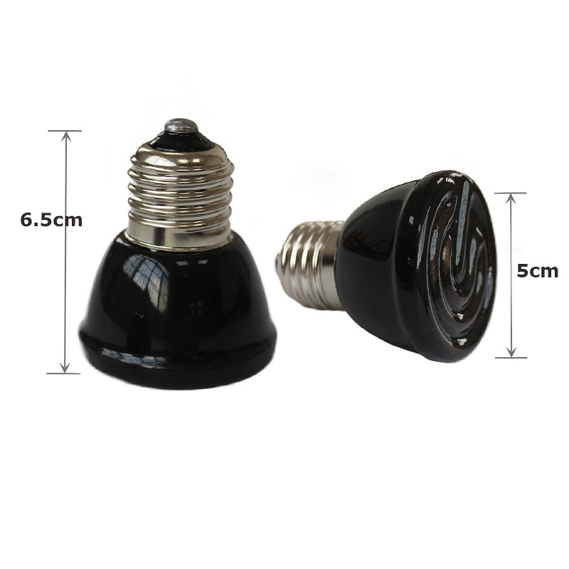 100W Bóng Đèn Sưởi Ấm Gốm Sứ Cho Thú Cưng  Bò Sát Chuyên Dụng