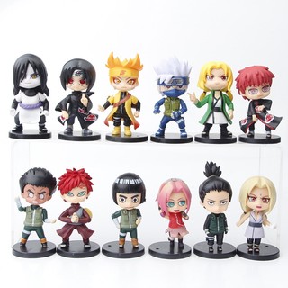 Combo nguyên set 12 mô hình nhân vật trong naruto mẫu 02 - cao 8cm
