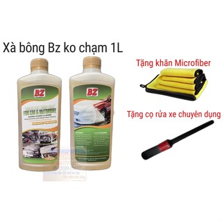 Xà bông rửa xe KHÔNG CHẠM BZ chính hãng chai 1L tặng khăn Microfiber 3M