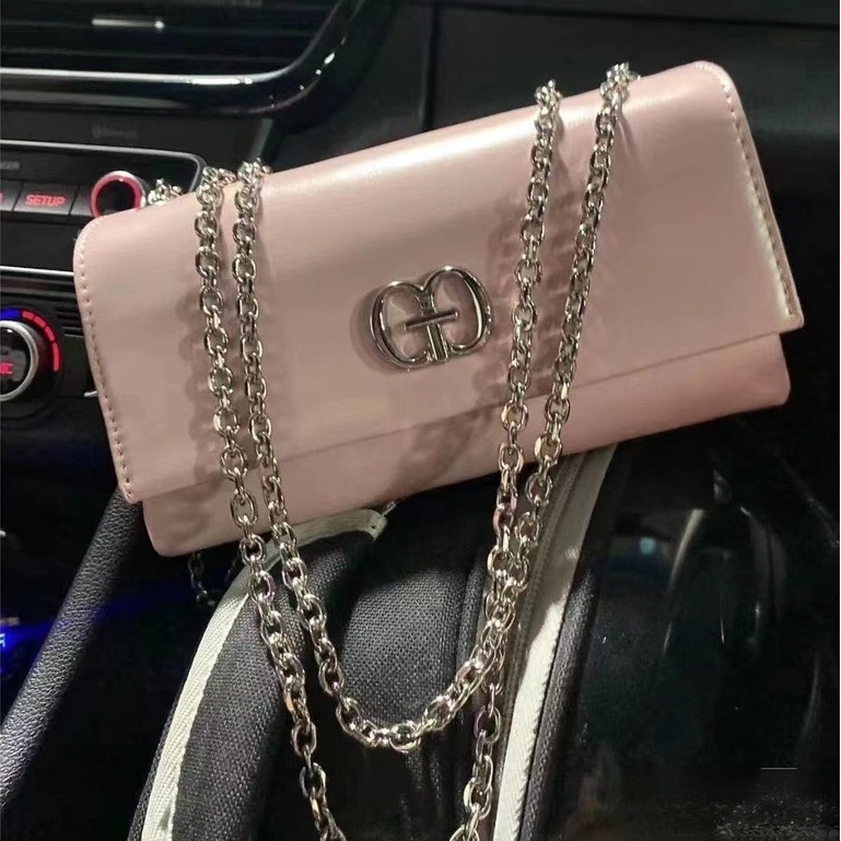 Túi Xách Đeo Vai Hình Vuông Cỡ Nhỏ Phối Dây Đeo Sợi Xích Thời Trang Cao Cấp Phong Cách Hàn Quốc Cho Nữ