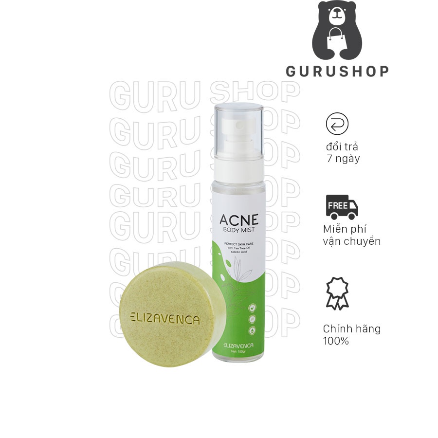 COMBO Xà Phòng + Xịt Mụn Lưng ELIZAVENCA