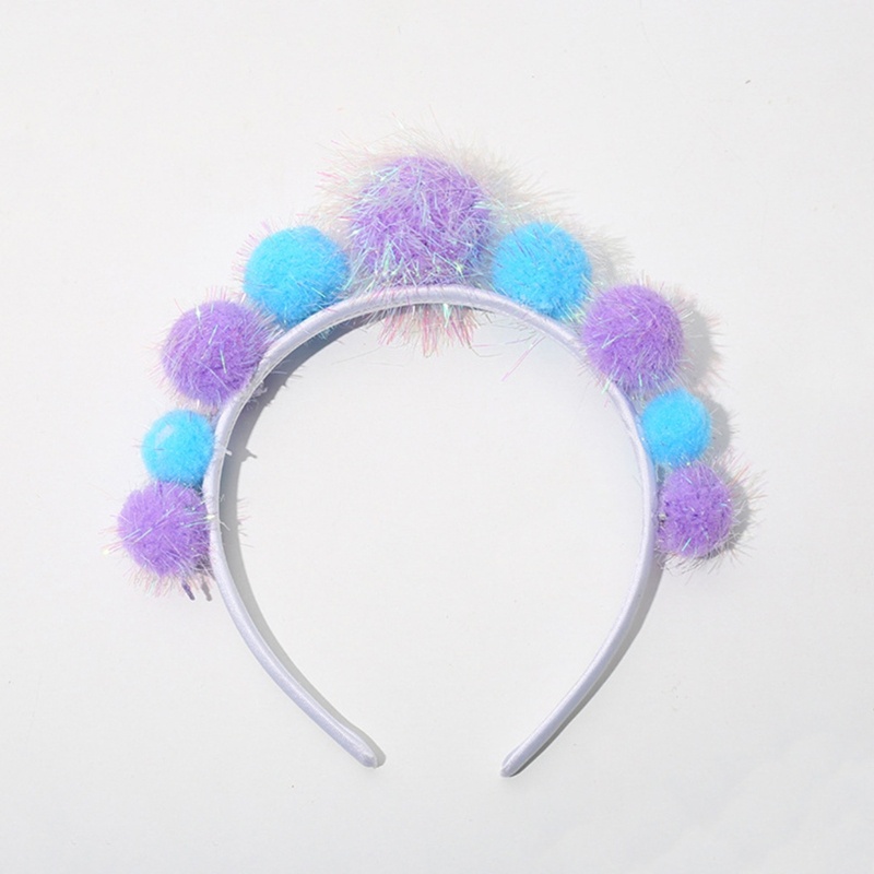 Băng Đô Cài Tóc Đính Bóng Lông Phong Cách Giáng Sinh Năm Mới