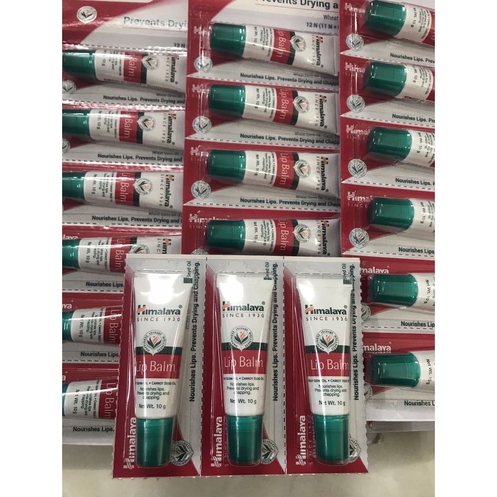 Son dưỡng môi chiết xuất cà rốt và mầm lúa mạch Himalaya Lip Balm 10g