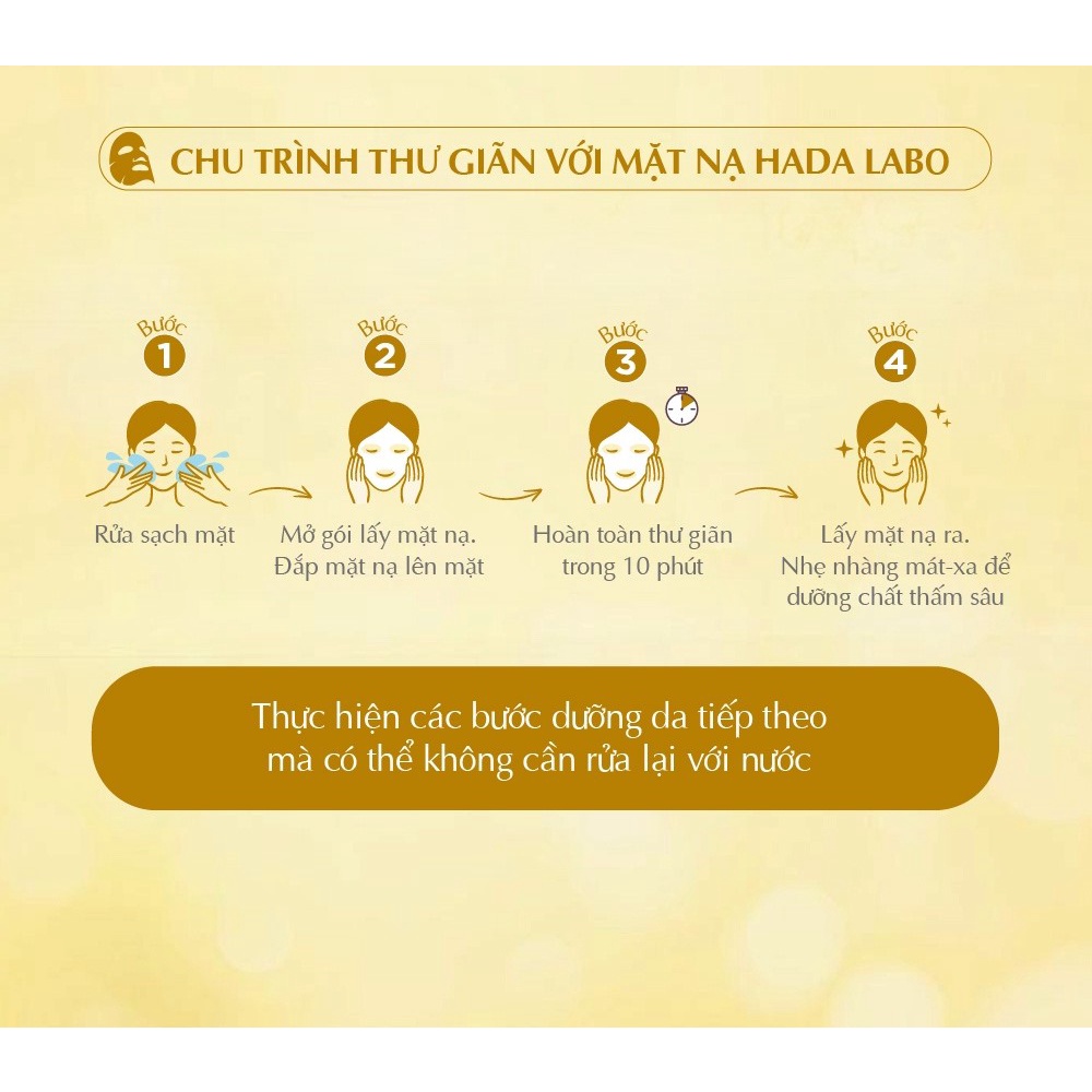 Mặt nạ Hada Labo Gokujyun Perfect Mask