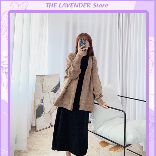 Sét váy 3 lỗ váy xuông 3 lỗ và cadigan-6C0T