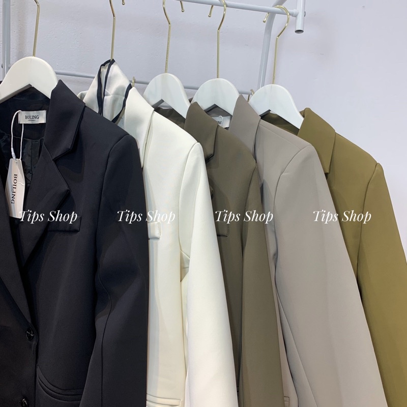 Áo blazer,Áo vest túi chìm 4cúc dáng xuông B6602