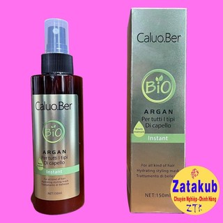 Xịt dưỡng xả khô Caluo.ber BIO ARGAN Instant Hydrating Styling Mask làm phồng tóc 150ml