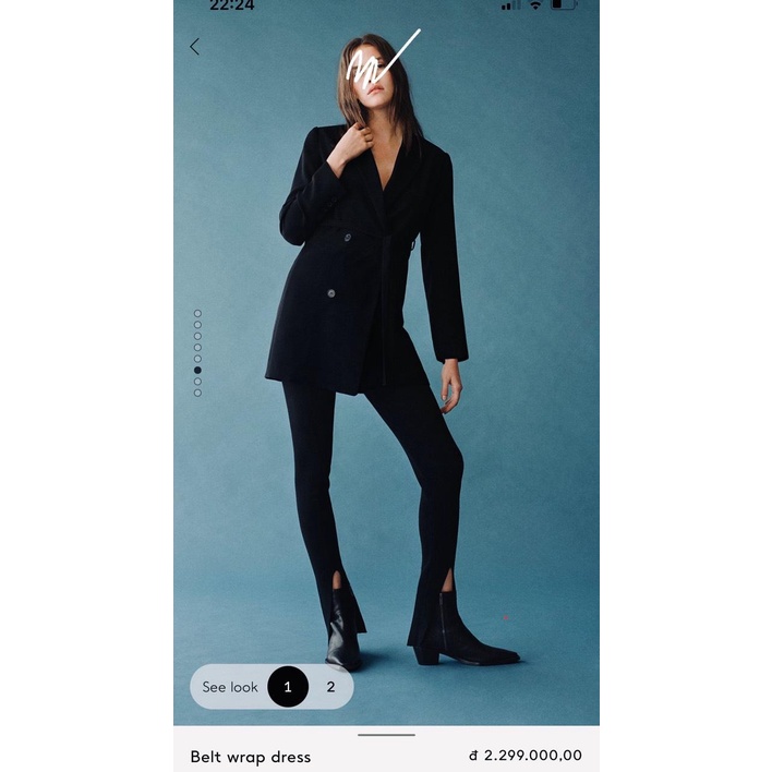 Đầm Vest M.a.n.g.o Kèm Belt