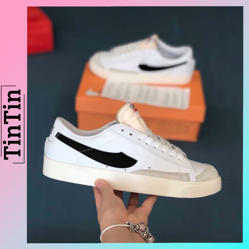 Nike Blazer Low 77 Vintage Đen Trắng, Sneaker Nike Thể Thao Năng Động