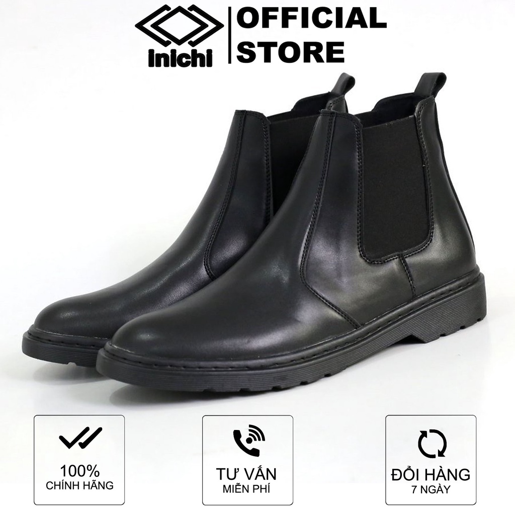 Chelsea boots da nam thời trang INICHI G1092 da lì chống nhăn