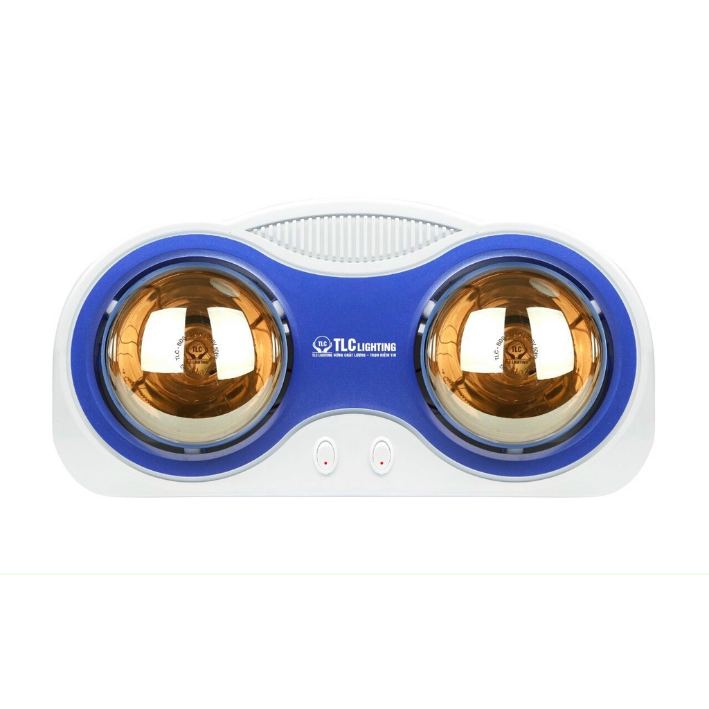 Đèn Sưởi Nhà Tắm 2 Bóng Mẫu 2022- Đèn Sưởi Chống Lóa Mắt, An Toàn Cho Bé - Bảo hành 36 tháng của TLC