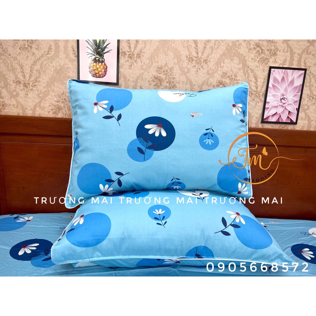 Bộ Drap Cotton thắng lợi {chuẩn logo cty}
