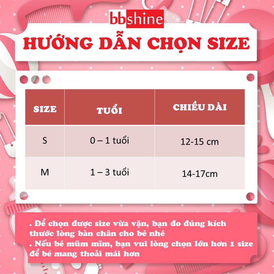 Tất lưới cho bé 0-3 tuổi thoáng khí bbshine - ảnh sản phẩm 3