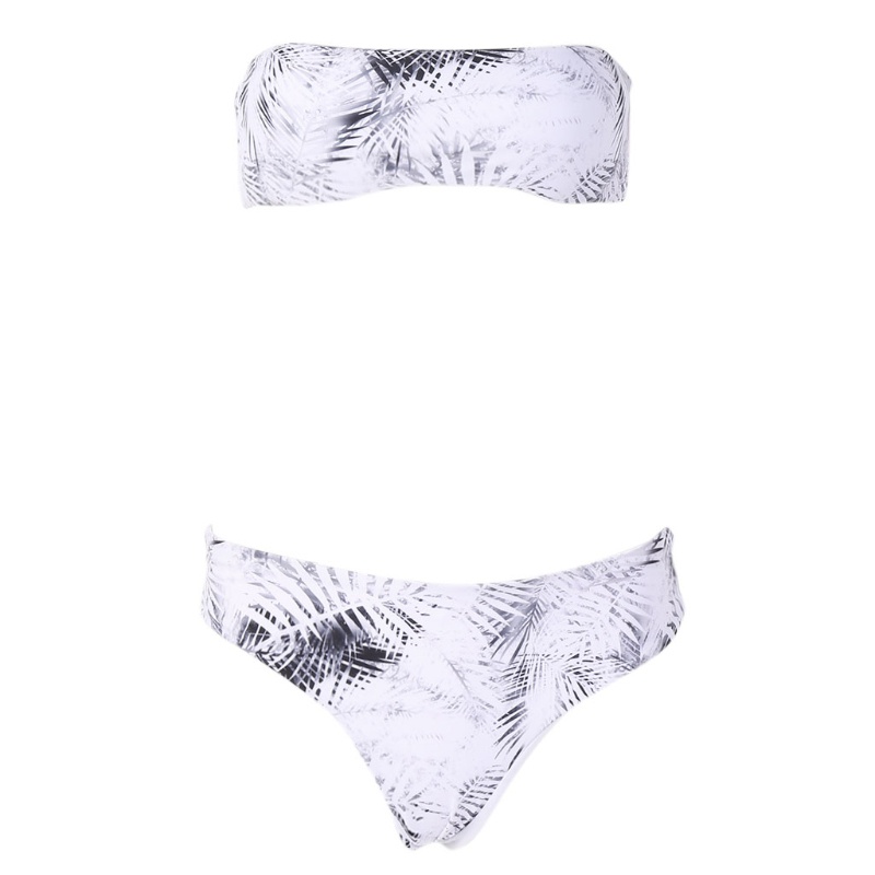 Bộ Bikini 2 Mảnh Không Dây Lưng Vừa Màu Trơn Quyến Rũ Cho Nữ