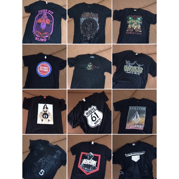 [2HAND] COMBO RANDOM TEE ĐEN - Áo Thun Mỹ Secondhand