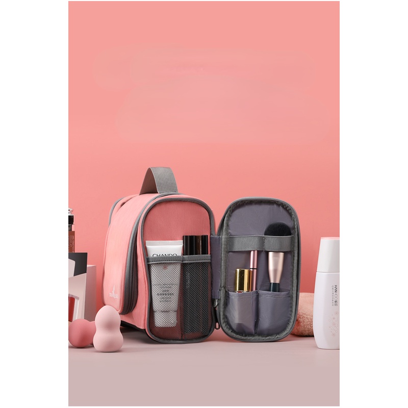 Túi Da PU Đựng Mỹ Phẩm Cỡ Lớn Chống Thấm Nước Tiện Dụng Mang Đi Du Lịch