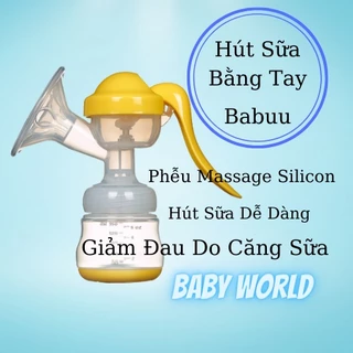 Máy Hút Sữa Cầm Tay Babuu, Bình Vắt Sữa Cho Bé[Quà Tặng ] Kèm 6 TÚI Trữ Sữa