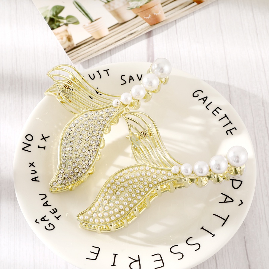 Kẹp Tóc Đính Đá Và Ngọc Trai Nhân Tạo Thời Trang