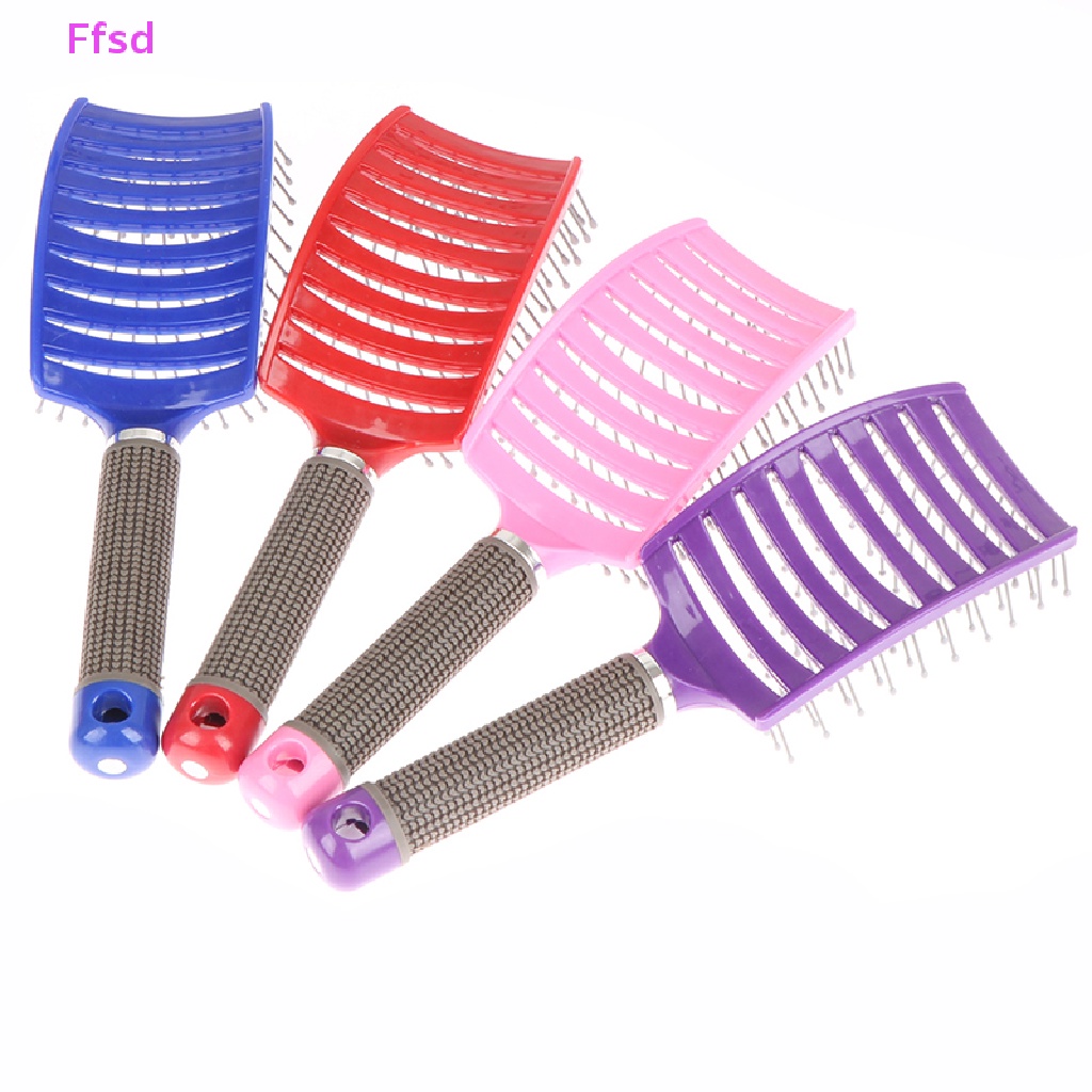 Lược Chải Tóc Răng Cong Mát Xa Da Đầu Chuyên Nghiệp