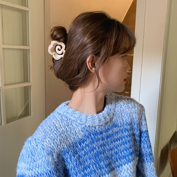 Kẹp Tóc Hình Hoa Trà Dễ Thương Phong Cách Hàn Quốc Cho Nữ