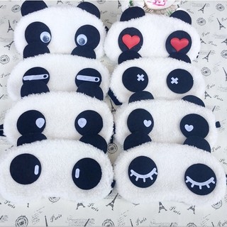 COMBO 5 Cái Bịt Mắt Khi Ngủ PANDA Nhiều Biểu Cảm Dễ Thương Vải Bông Siêu Mịn Có Quai Chun #