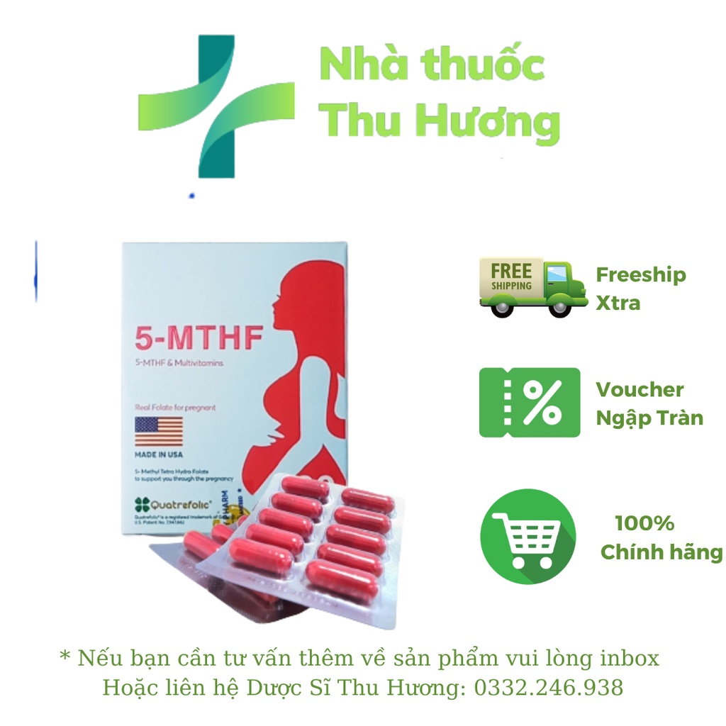 Viên uống 5- MTHF, hỗ trợ sinh sản, tăng khả năng thụ thai - Nhà thuốc Thu Hương