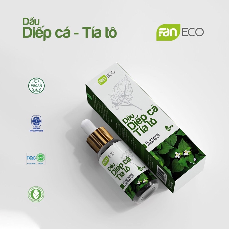 Dầu diếp cá tía tô Faneco giúp hạ sốt giải cảm tăng cường hệ tiêu hoá và miễn dịch, tăng cường hấp thụ dinh dưỡng 30ml