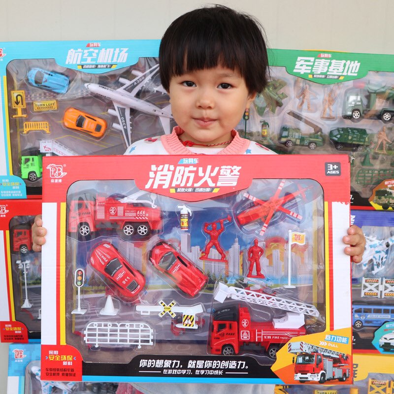 BỘ ĐỒ CHƠI XE CẢNH SÁT 10 MÓN