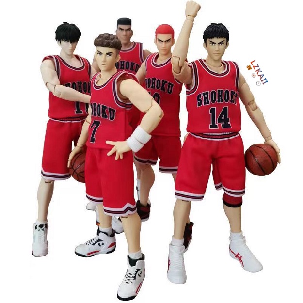 Mô Hình Nhân Vật Anime SLAM DUNK - Sakuragi Hanamichi Kaede Rukawa Hisashi Mitsui Ryota Miyagi Akagi Takenori Sendoh Akira Anzai Shohoku Ayako Kiminobu