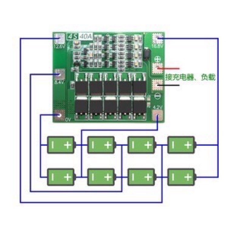 Mạch 4S-40A cân bằng