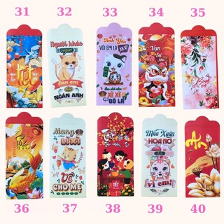 Combo 100 bao lì xì tết 2023