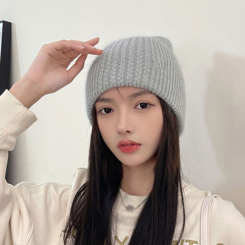 Mũ Len Dày Dặn Ấm Áp Thời Trang Cho Nữ