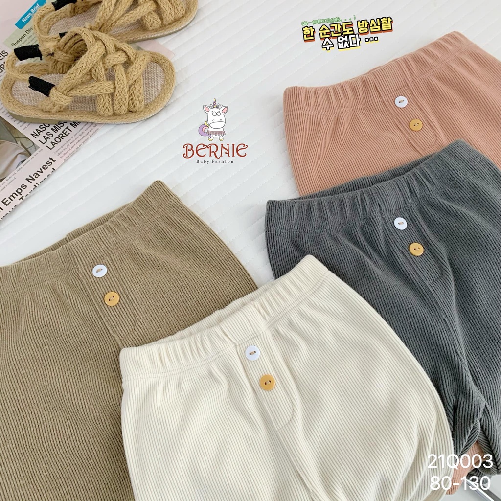 Quần dài nhung tăm cao cấp Bernie cho bé