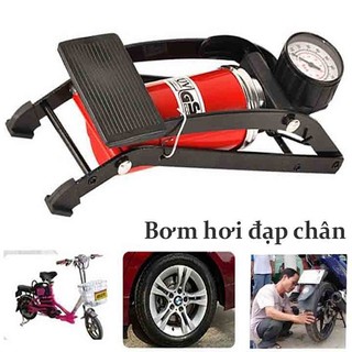 Bơm hơi đạp chân cho ô tô,xe máy,xe đạp - bơm hơi đạp chân mini