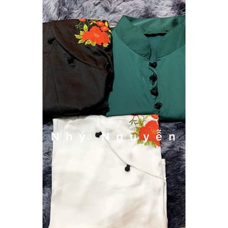 Đồ Lam Nữ Đi Chùa Vải Lụa Cao Cấp Lịch Sự