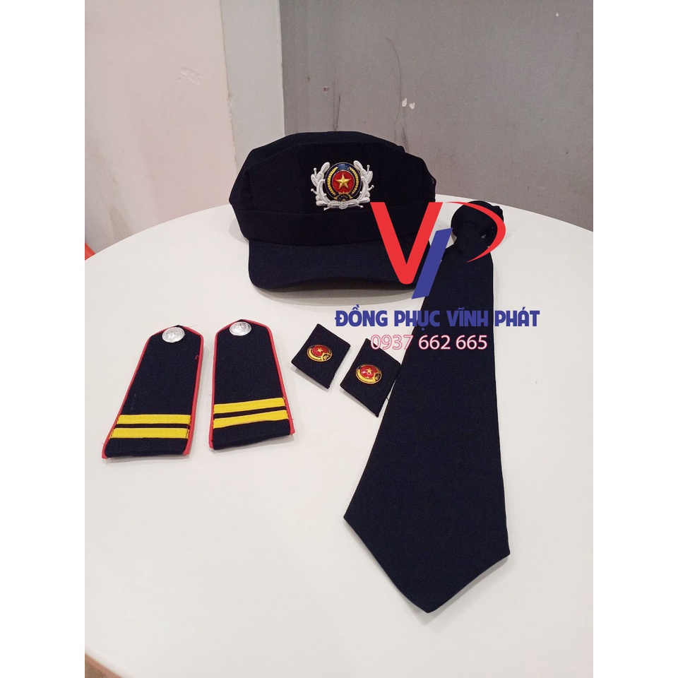 Combo Phụ Kiện Đồ Bảo Vệ Giá Rẻ (Cầu Vai, Cà Vạt, Ve Áo, Nón Bảo Vệ) - Hình thật, có sẵn.