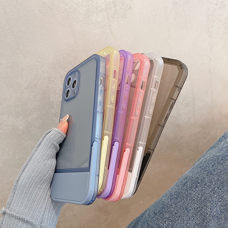 Ốp Điện Thoại Họa Tiết Cô Gái Mập Mạp Có Giá Đỡ Cho iPhone 14 13 12 11 Pro Max XS XR X 8 7 Plus + SE 2020