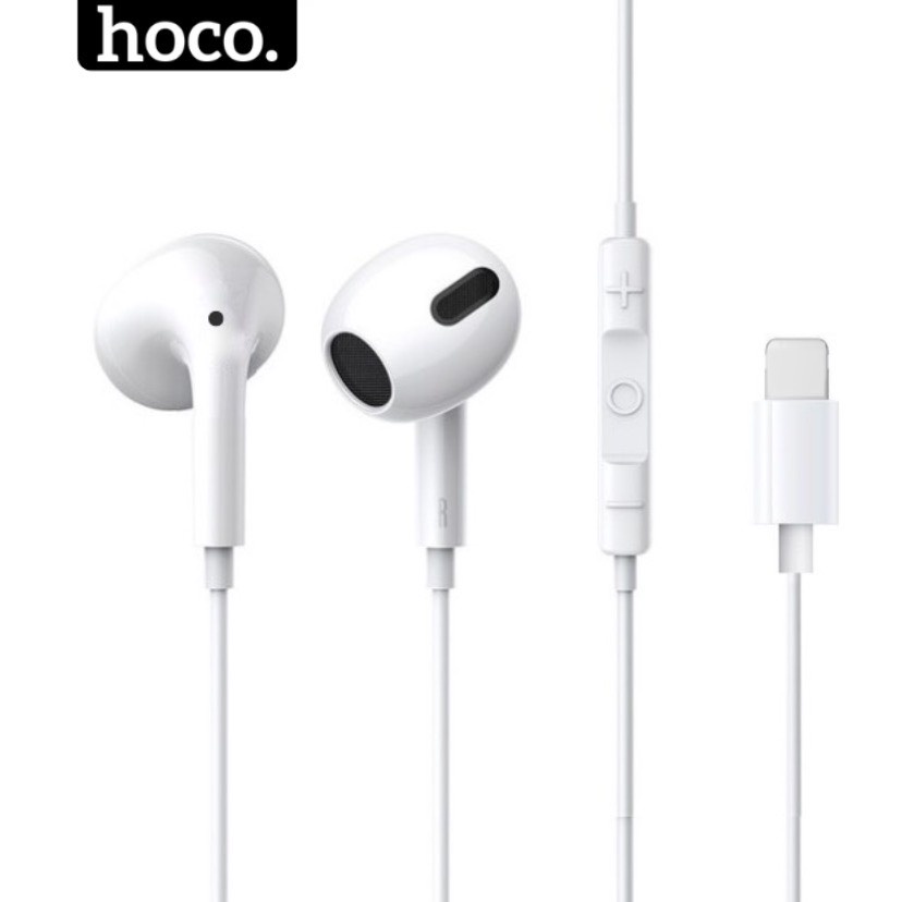Tai nghe có dây ip HOCO có mic dùng cho iphone 14 13 12 11 xsmax 7 8 plus