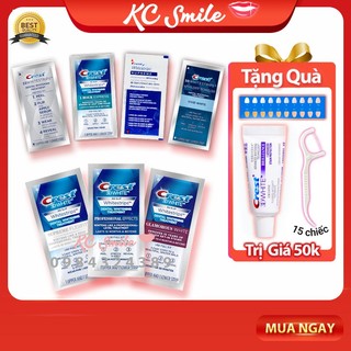 3 gói miếng dán trắng răng Crest 3D White - Liệu trình 3 ngày giúp răng trắng sáng vượt trội