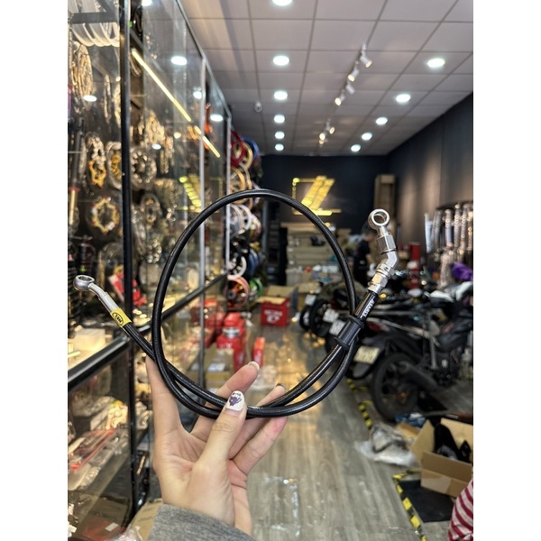 Dây dầu Earl's bấm đầu inox 45 độ