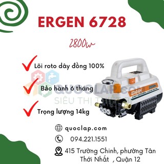 [GIÁ RẺ] CHÍNH HÃNG MÁY RỬA XE ERGEN 6728 - CÓ ĐIỀU CHỈNH ÁP LỰC