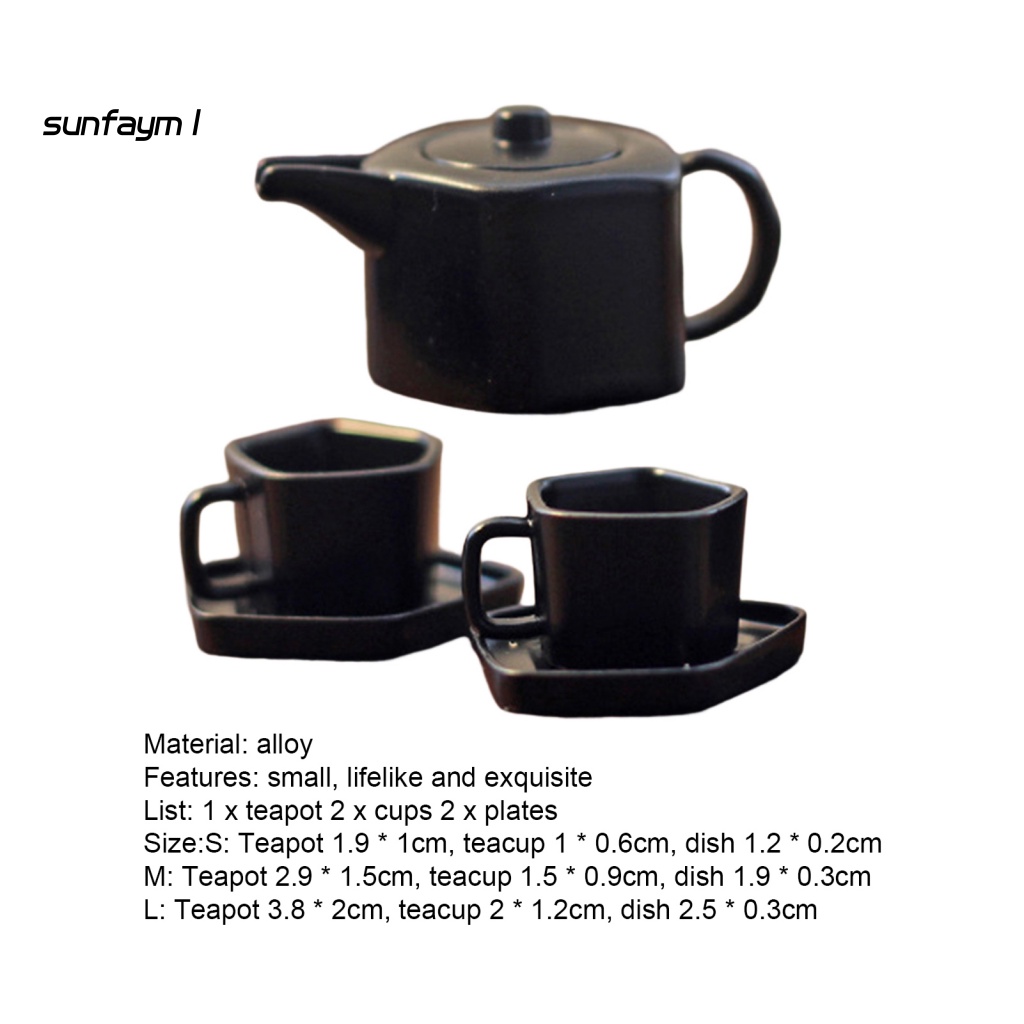 1 Bộ Ấm Tách Trà Đồ Chơi Búp Bê Nhỏ Gọn