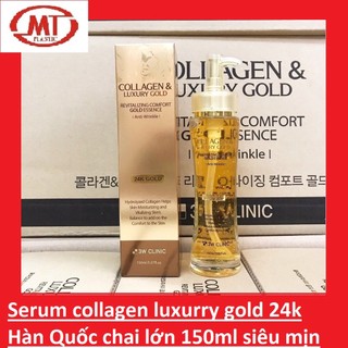 [chính hãng] seurum collagen luxury gold 3w clinic dưỡng trắng da mờ thâm nám chai lớn 150ml