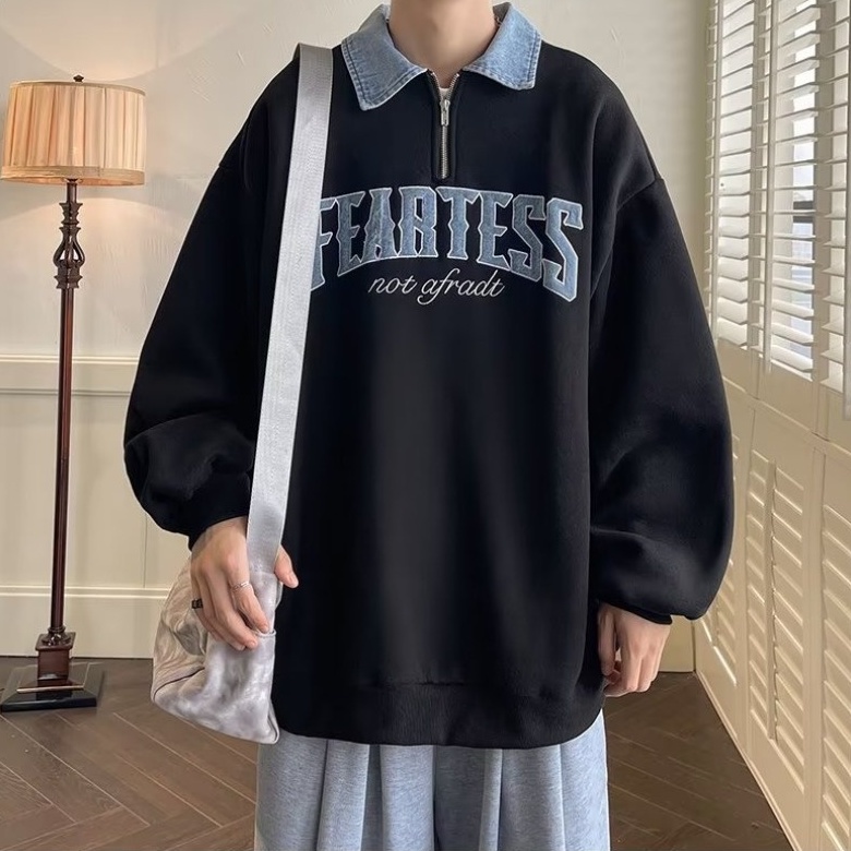 Áo Thun Polo Tay Dài In Chữ Kỹ Thuật Số Phong Cách Hàn Quốc Đơn Giản Thời Trang Mùa Thu 2022 [M-3XL]