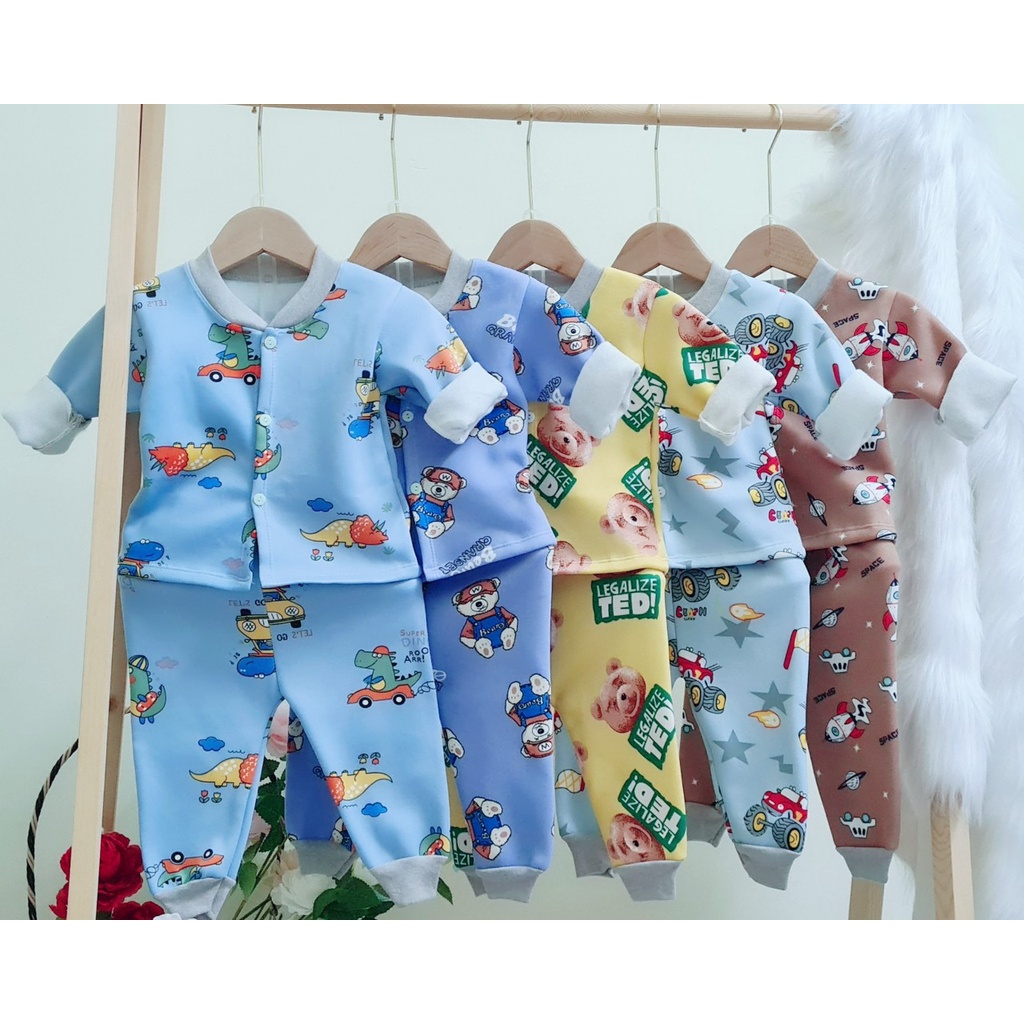 Bộ nỉ lông cho bé từ 4-14kg