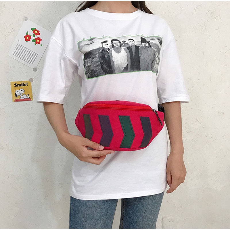 Túi Đeo Chéo Vai Bằng Vải Thời Trang Sành Điệu Bắt Mắt Cho Nữ