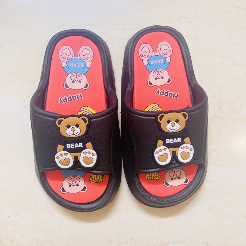 Dép quai ngang cross hình gấu dành cho cả bé gái và bé trai