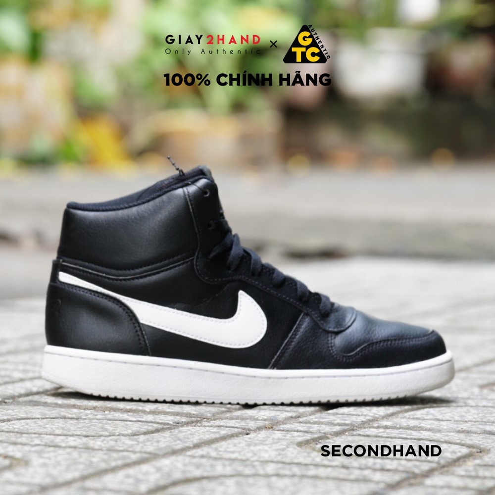 Giày Thể Thao NIKE EBERNON MID BLACK / WHITE AQ1773-002 GIÀY CŨ CHÍNH HÃNG