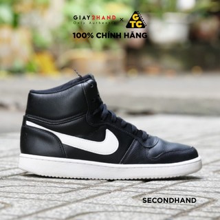 Giày thể thao n1ke ebernon mid black / white aq1773-002 giày cũ chính hãng